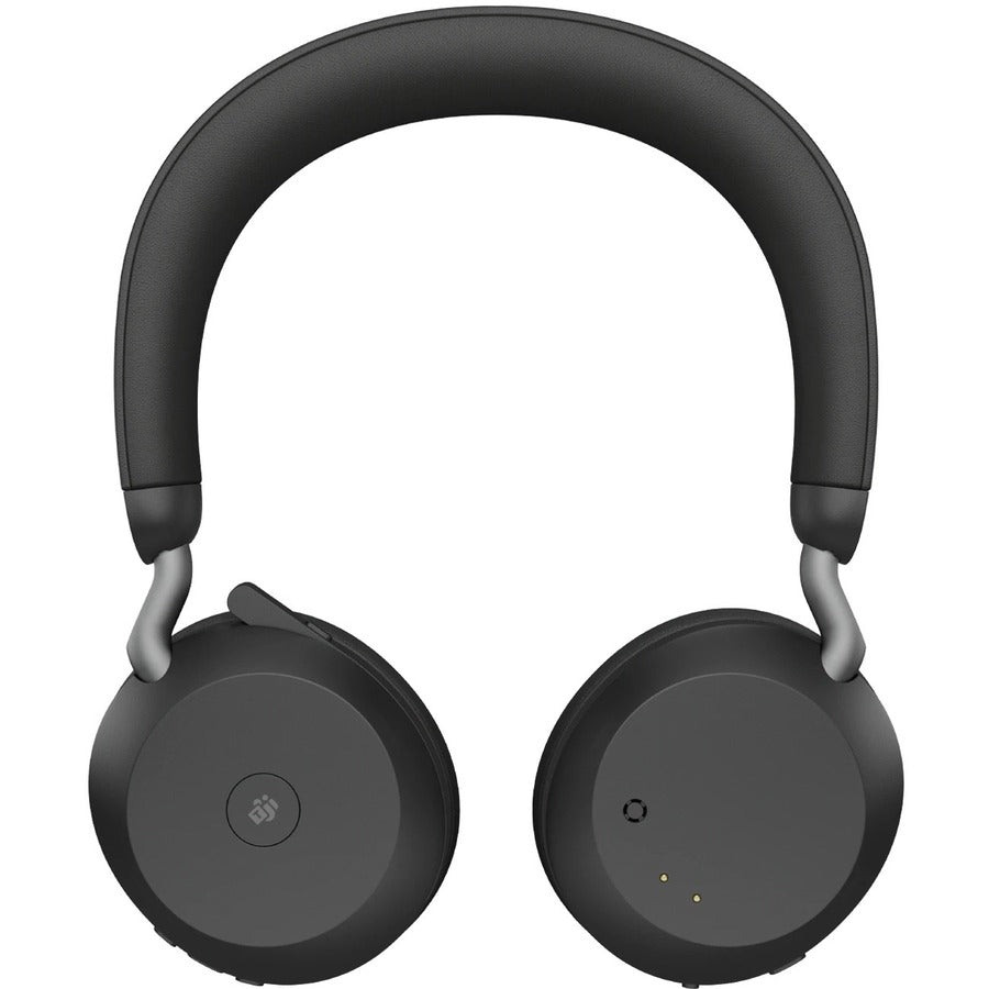 Jabra Evolve2 75 Wireless On-ear Stereo Headset - USB-A - For MS Teams - Black - Binaural - Ear-cup - 3000 cm - Bluetooth - 20 Hz to 20 kHz - MEMS Technology Microphone - Noise Cancelling — 27599-999-999