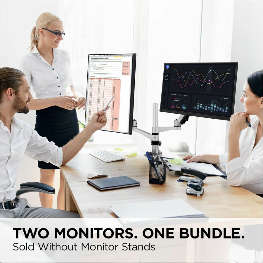 ViewSonic VG2448A-2_H2 24 Inch Dual Pack Head-Only 1080p IPS Monitor with Ultra-Thin Bezels, HDMI, DisplayPort, USB, and VGA for Home and Office — VG2448A-2_H2