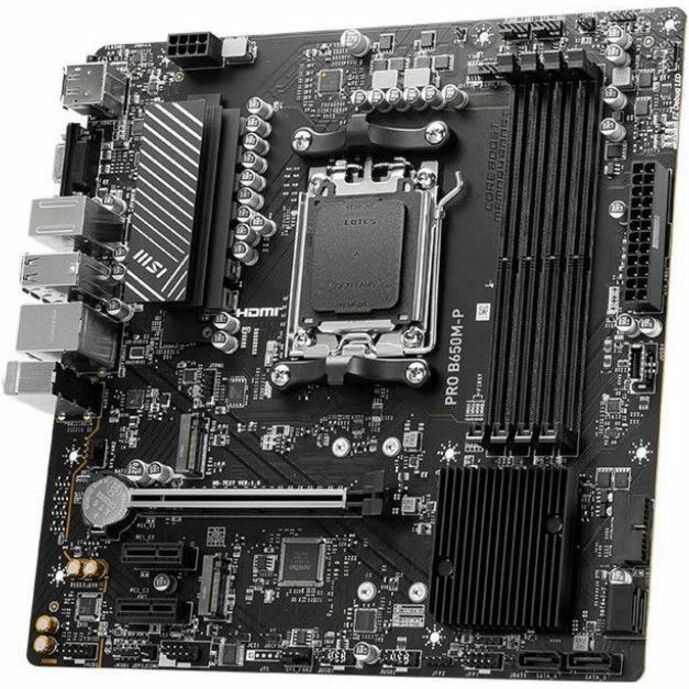 MSI B650M-P Gaming Desktop Motherboard - AMD B650 Chipset - Socket AM5 - Micro ATX — B650MP