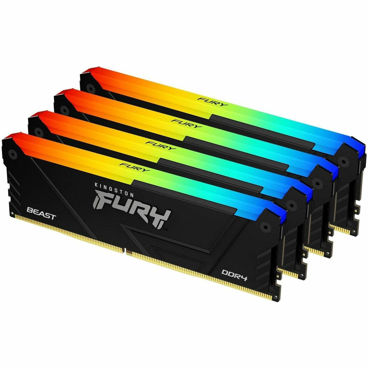 Kingston FURY Beast 64GB (4 x 16GB) DDR4 SDRAM Memory Kit — KF432C16BB2AK4/64