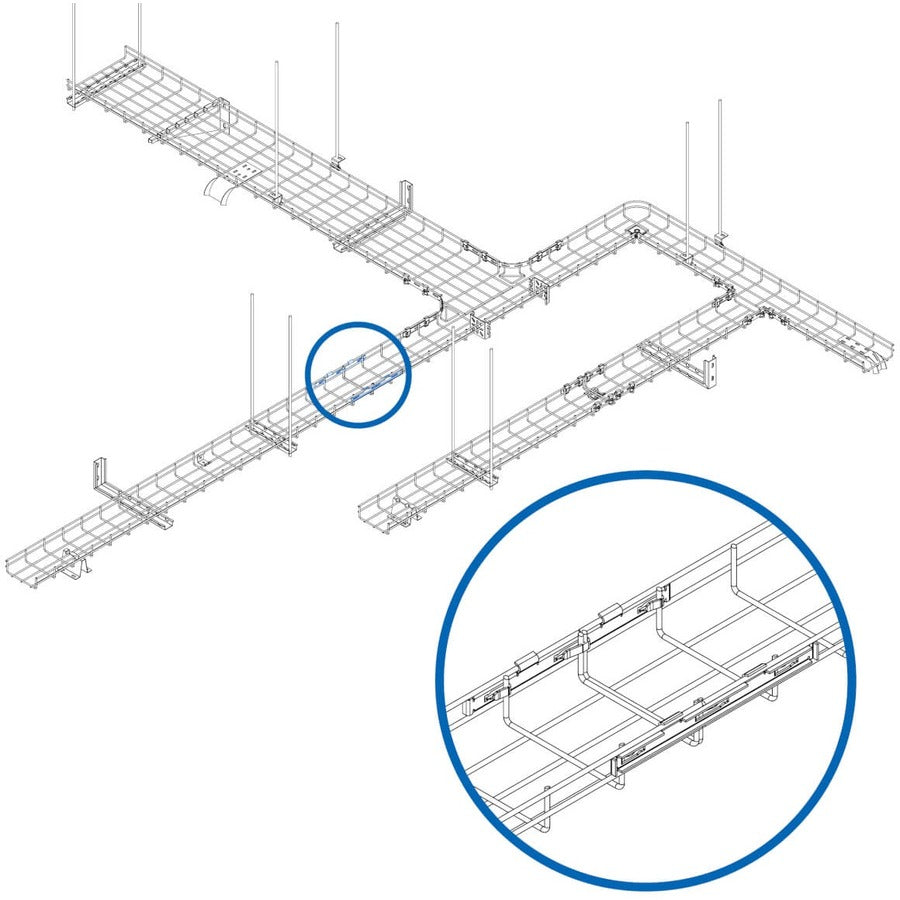 Eaton Tripp Lite Series Fast Docking Coupler Bar for Wire Mesh Cable Trays, 50 Pack — SRWBTLCPLRBR