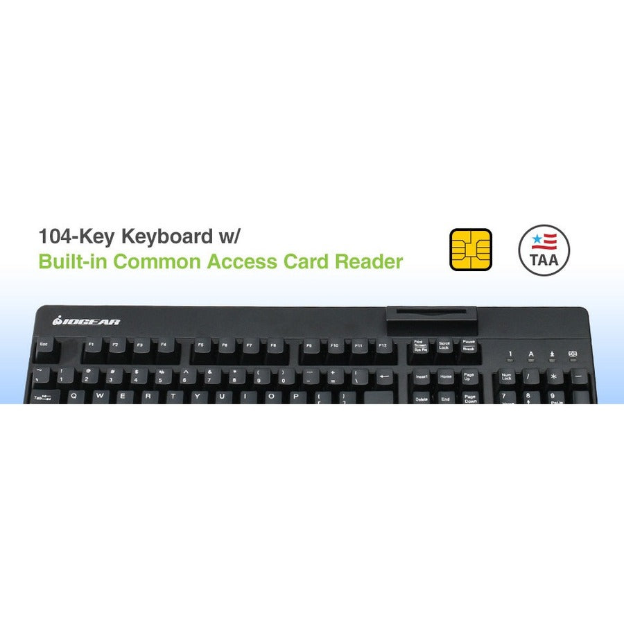 IOGEAR Integrated Keyboard/CAC Reader — GKBSR202TAA
