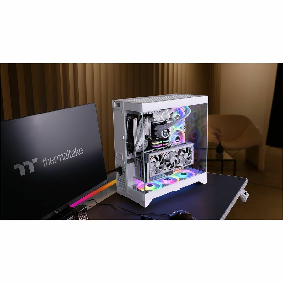 Thermaltake CTE E550 TG Snow Mid Tower Chassis — CA-1Z8-00M6WN-00