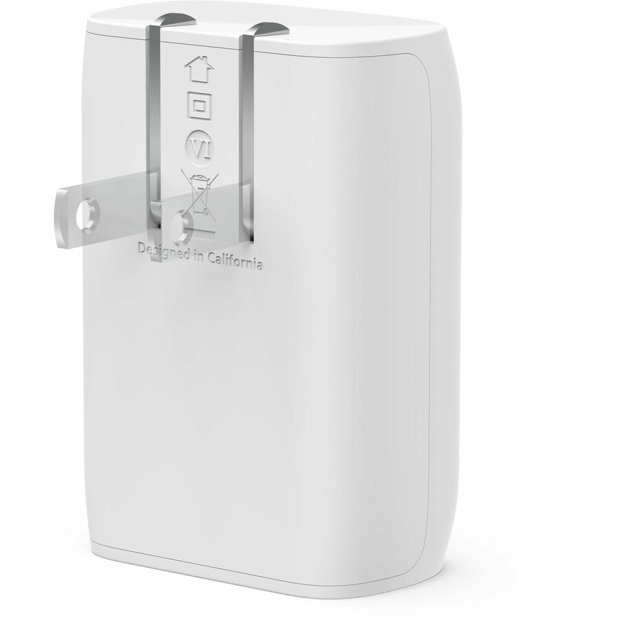 Belkin 30W Portable USB-C Wall Charger - 1xUSB-C (30W) - Fast Charge - Power Adapter - White — BBC007-WH