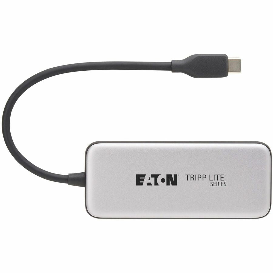 Eaton Tripp Lite Series 4-Port USB-C Hub, USB 3.2 Gen 2 (10 Gbps), 4x USB-C Ports, 100W PD Charging, Thunderbolt 3 Compatible, Gray — U460-004-4C-G2C