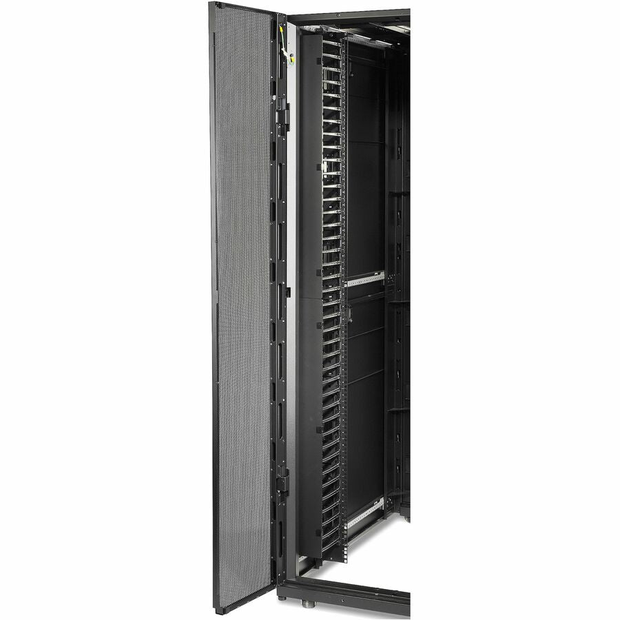 APC NetShelter Cable Management, Vertical Cable Manager, Hinged Covers, for NetShelter SX 750mm W 42U, Set of 2, 109 x 1778 x 13 mm — AR7581A