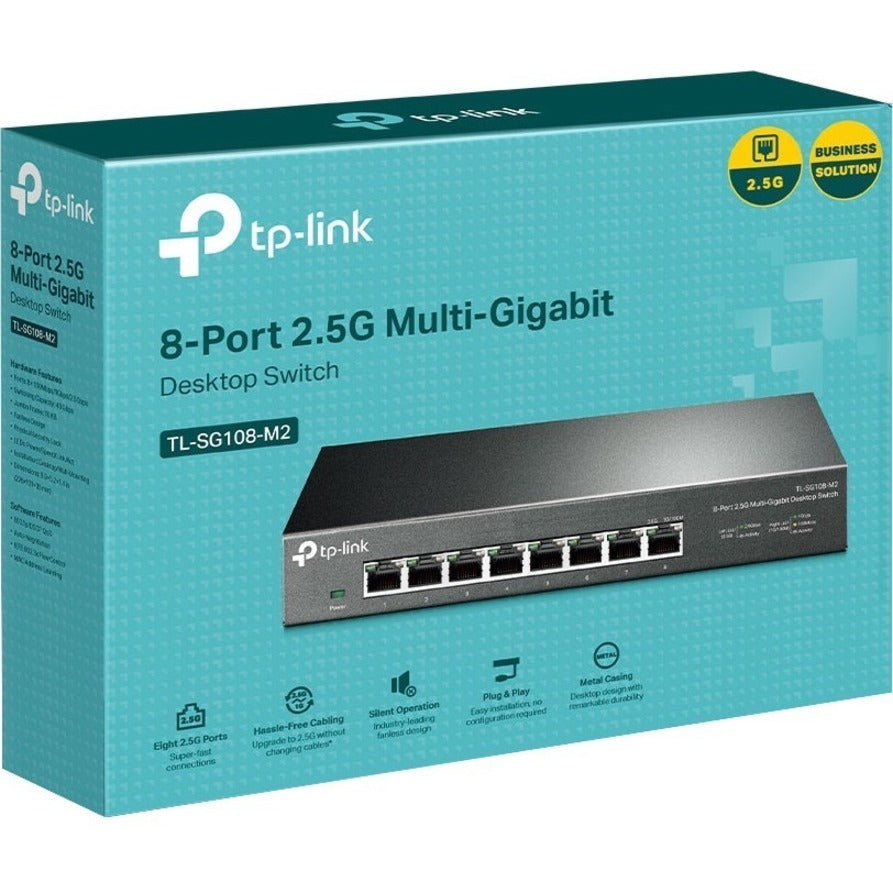 TP-Link TL-SG108-M2 - 8-Port Multi-Gigabit Unmanaged Network Switch — TL-SG108-M2