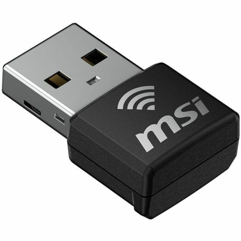 MSI GUAX18N IEEE 802.11 a/b/g/n/ac/ax Dual Band Wi-Fi Adapter for Computer, Notebook — AX1800NANOWIFIUSB