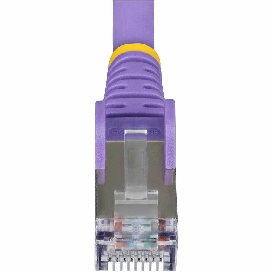 StarTech.com 6ft Purple CAT6a Ethernet Cable, Snagless RJ45, 10G, 100W PoE, S/FTP, LSZH, 27AWG Bare Copper, 500MHz, Shielded Network Cord — NLPL-6F-CAT6A-PATCH