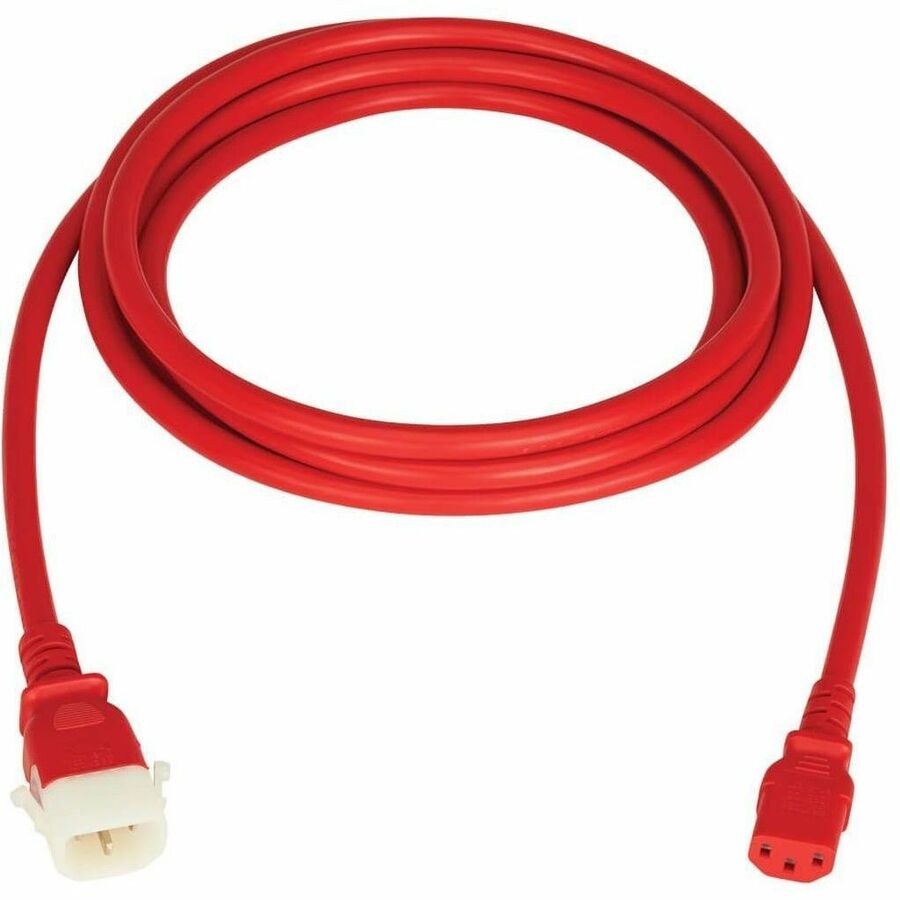 Eaton Tripp Lite Series PDU Power Cords, C13 to P-Lock C14 - Heavy-Duty, 15A, 250V, 14 AWG, 6 ft. (1.8 m), Red, 6 Pack — P005-E06-ARD-6