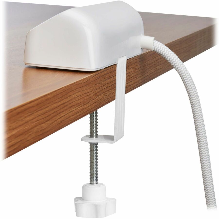 Eaton Tripp Lite Series Protect It! 3-Outlet Surge Protector with USB-A and USB-C Ports - 5-15R Outlets, 900 Joules, 20W PD Charging, Desk Clamp, 8 ft. (2.4 m) Braided Cord, White — TLP308U20CLAMP