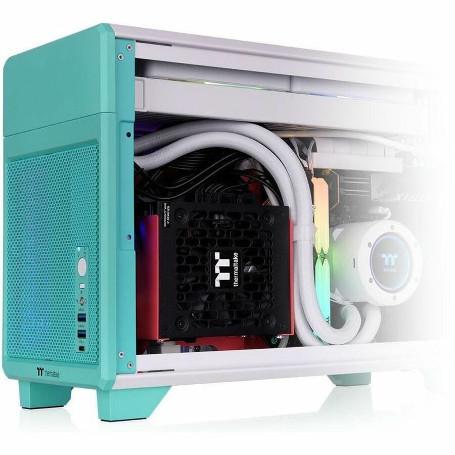 Thermaltake TR100 Mint Strawberry Mini Tower Chassis — CA-11A-00SLNN-00