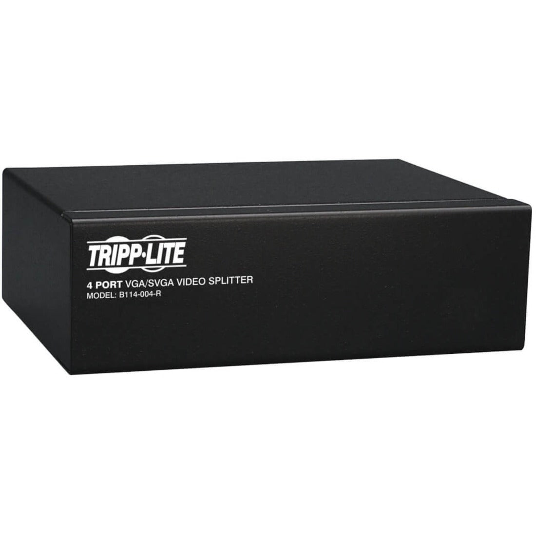 Eaton Tripp Lite Series 4-Port VGA/SVGA Video Splitter with Signal Booster, High Resolution Video, 350MHz, (HD15 M/4xF) — B114-004-R