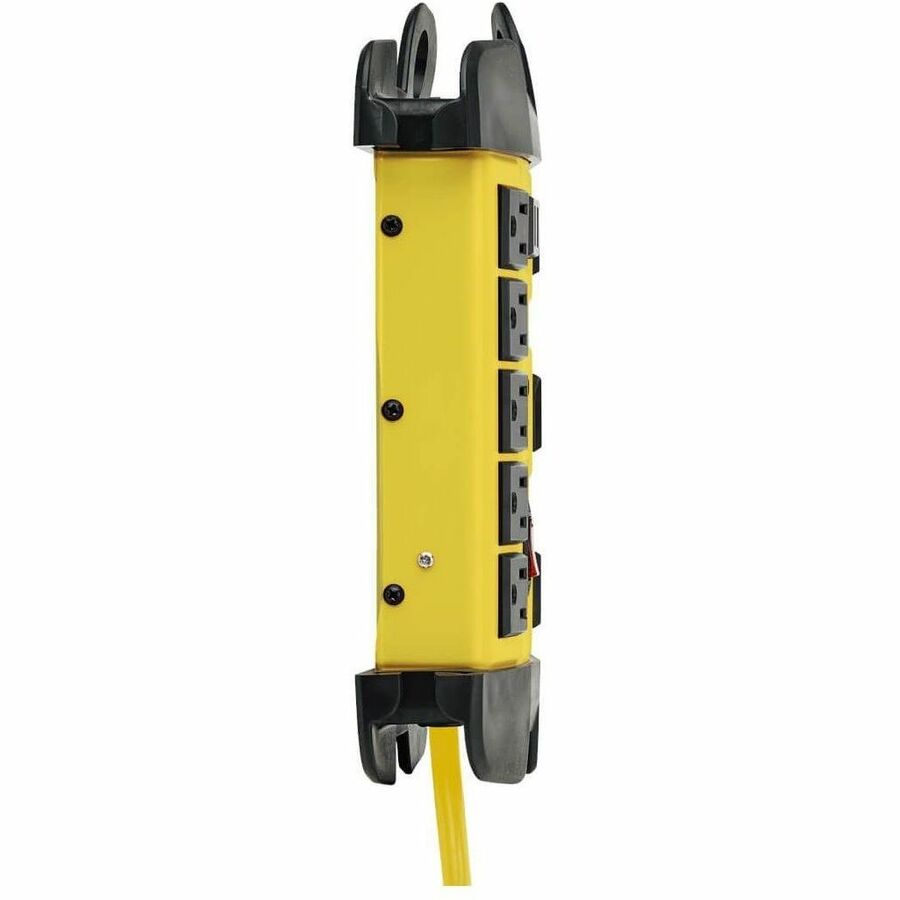 Eaton Tripp Lite Series Protect It! 8-Outlet Industrial Safety Surge Protector, 12 ft. Cord, 1500 Joules, Cord Wrap, Hang Holes — TLM812SA
