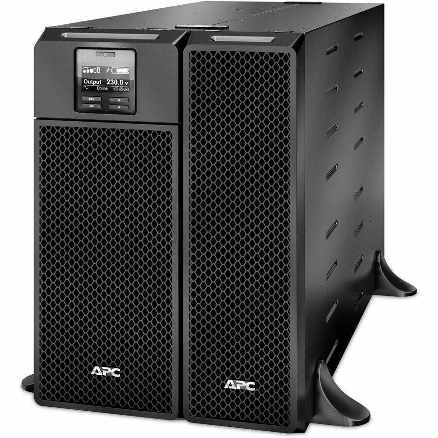 APC Smart-UPS On-Line, 6kVA/6kW, Tower, 208V, 2x L6-20R+3x L6-30R NEMA outlets, Network Card+SmartSlot, Extended runtime, W/O rail kit — SRT6KXLT