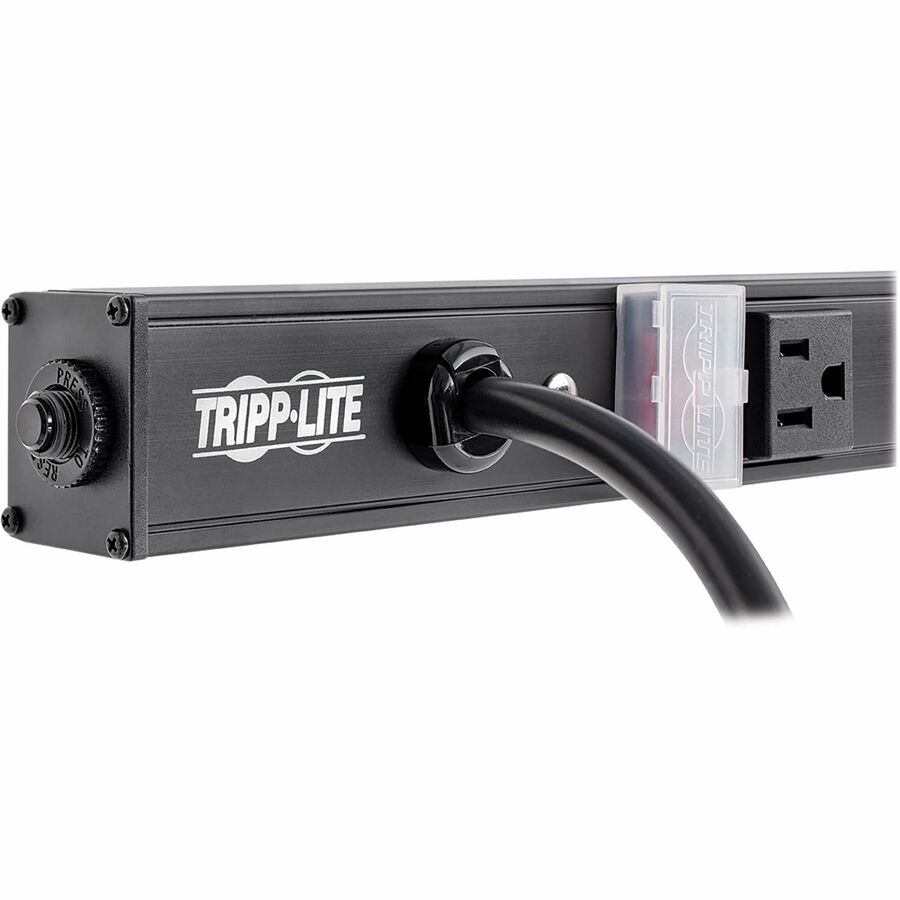Eaton Tripp Lite Series 16-Outlet Vertical Power Strip, 120V, 15A, NEMA 5-15P, 15 ft. (4.57 m) Cord, 48 in., Black Housing — PS4816B