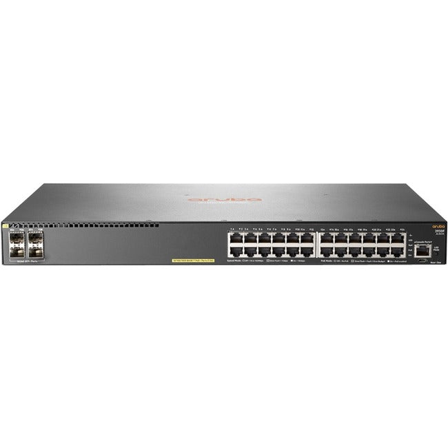 HPE Aruba 2930F 24G PoE+ 4SFP+ TAA-compliant Switch — JL263A#ABA