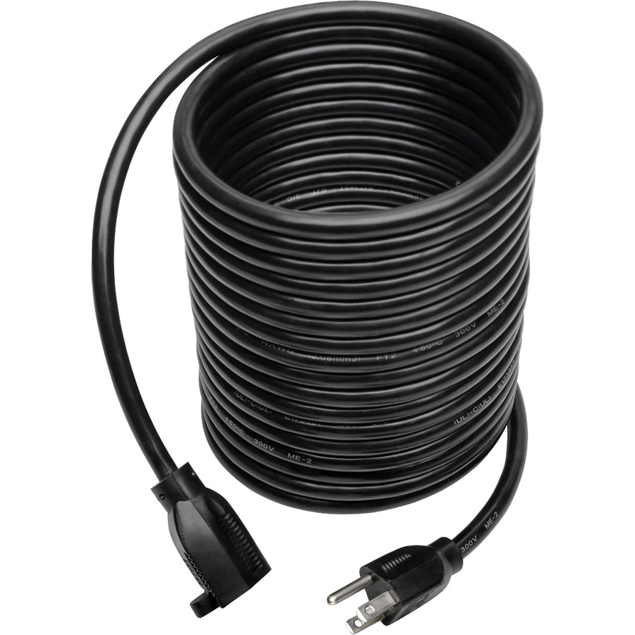 Eaton Tripp Lite Series Power Extension Cord, NEMA 5-15P to NEMA 5-15R - Heavy-Duty, 15A, 120V, 14 AWG, 25 ft. (7.62 m), Black — P024-025