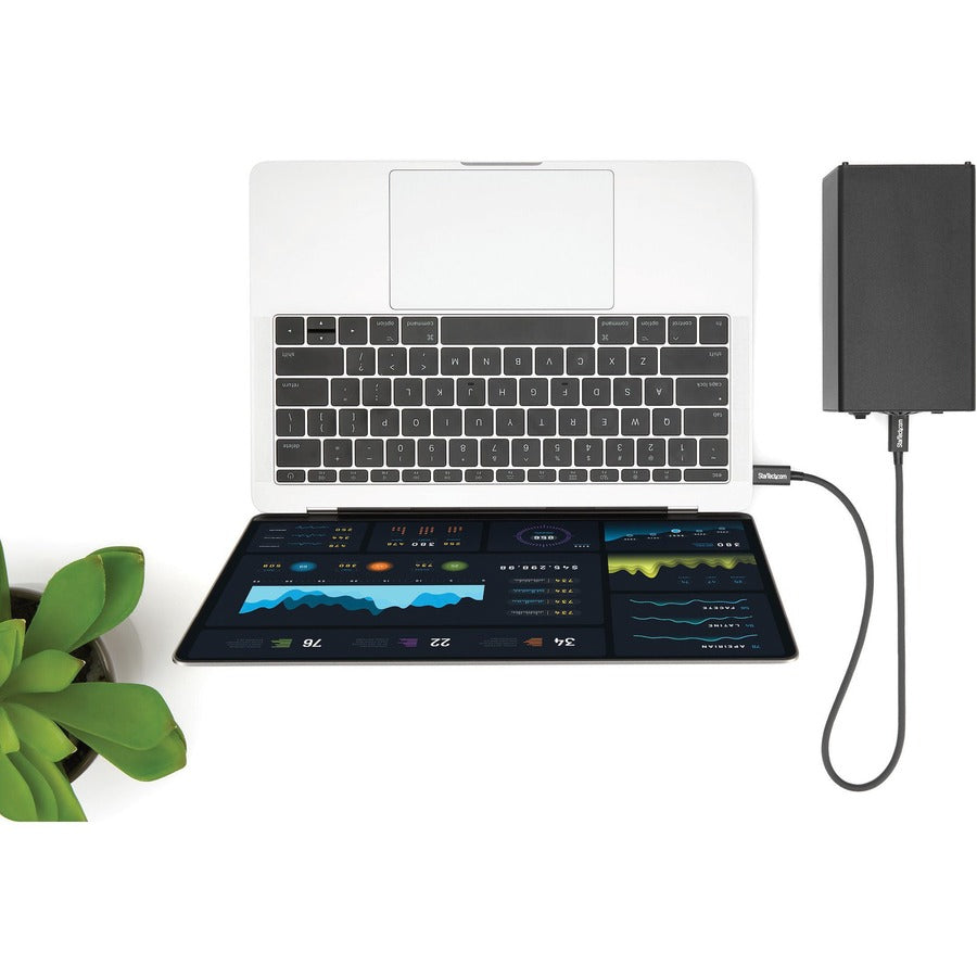 StarTech.com 50cm (1.6ft) Thunderbolt 3 Cable, 40Gbps, 100W PD, 4K/5K Video, Thunderbolt-Certified, Compatible w/ TB4/USB 3.2/DisplayPort — TBLT34MM50CM