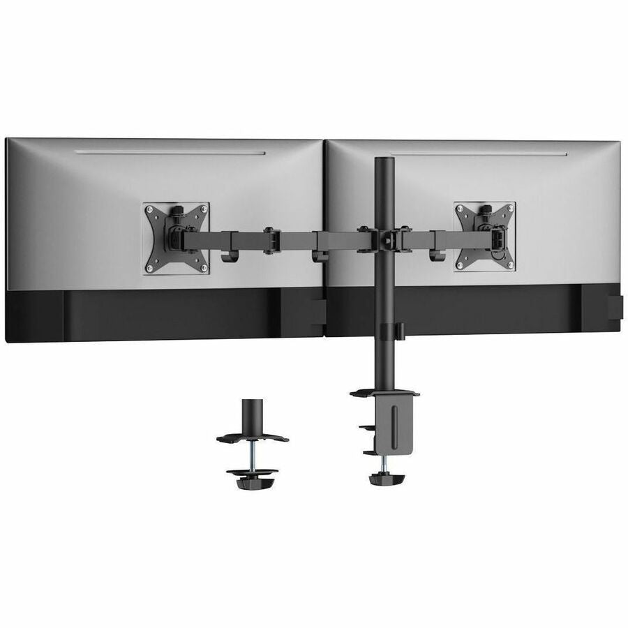 SIIG Dual Monitor Articulating Desk Mount - Fits 13" to 32" monitors - Max Load 19.8 lbs each - VESA Plate 75x75/100x100mm — CE-MT1822-S1