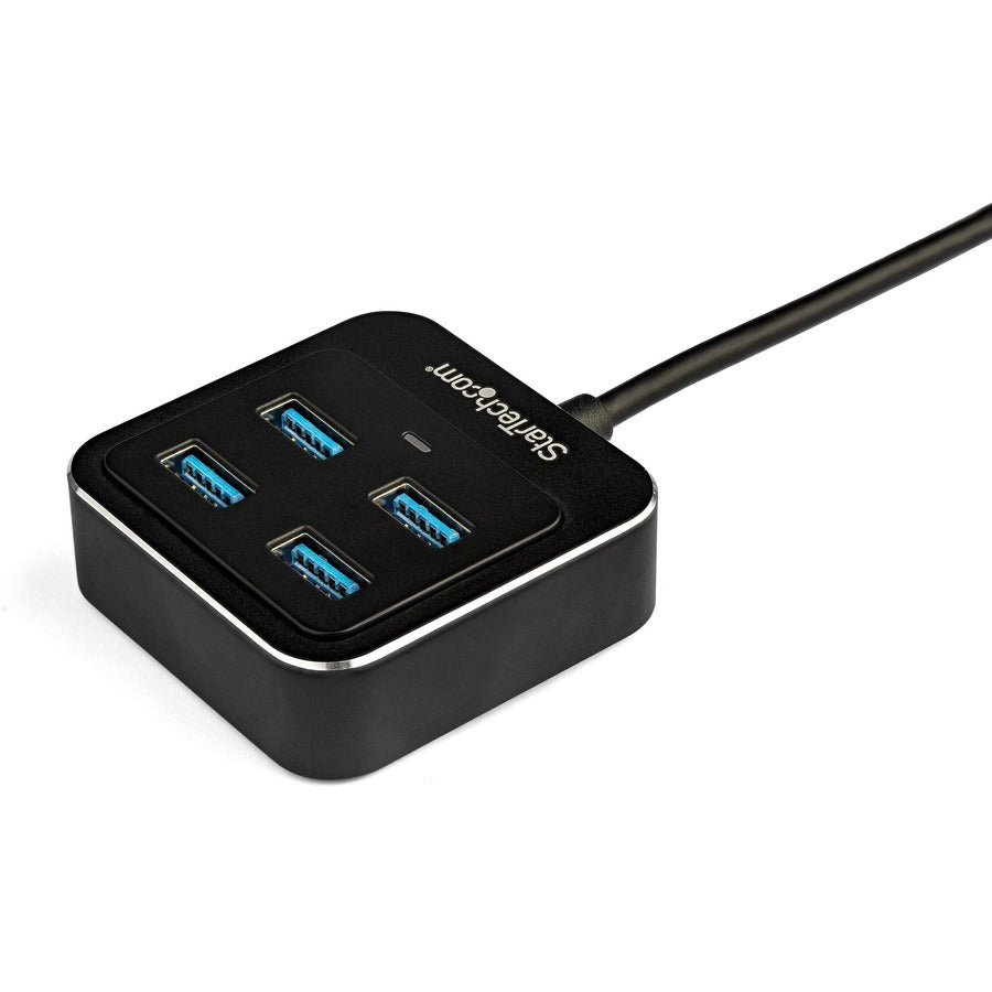 StarTech.com 4 Port USB C Hub - USB-C to 4xUSB-A - 10Gbps USB 3.2 Gen 2 Type-C Hub - USB Bus Powered - Portable/Laptop USB Adapter Hub — HB31C4AB