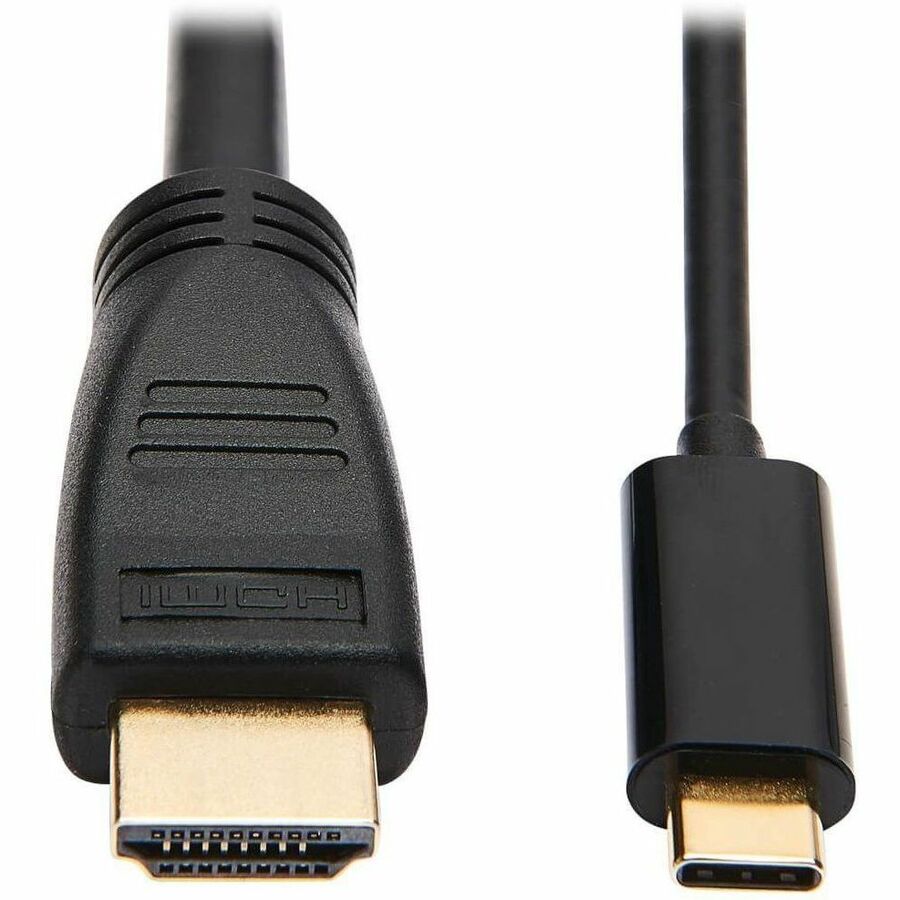 Eaton Tripp Lite Series USB-C to HDMI Active Adapter Cable (M/M), 4K 60 Hz, 4:4:4, HDCP 2.2, Mid-Cable Adapter, Black, 15 ft. (4.6 m) — U444-015-H4K6BM