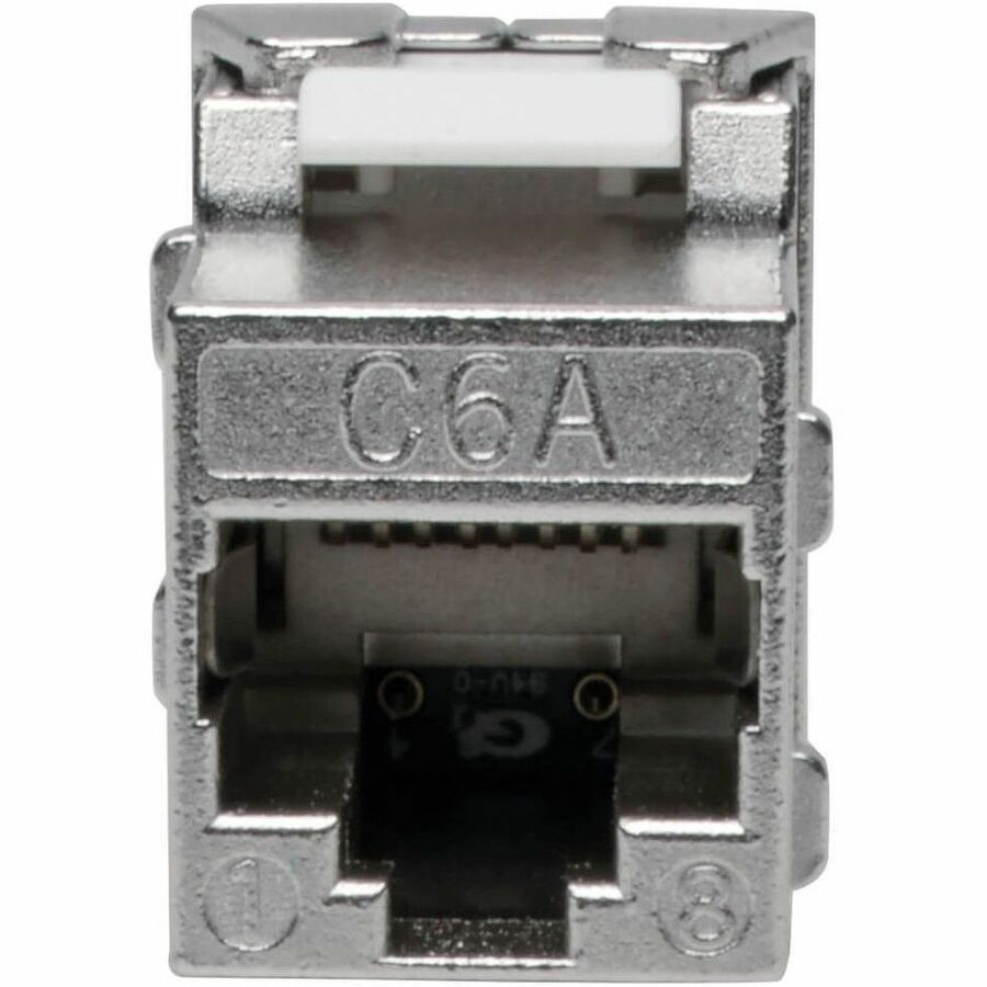 Eaton Tripp Lite Series Keystone Jack Cat6a/Cat6/Cat5e, RJ45, Shielded, Dust Cap - Toolless, PoE/PoE+ Compliant, TAA — N238-001-SH-TF