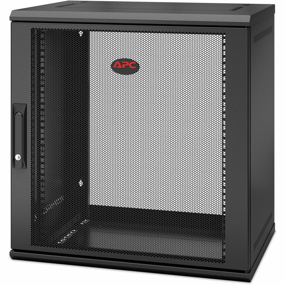 APC NetShelter 12U Wallmount Rack Enclosure Cabinet Single Hinged Switch Depth — AR112SH4