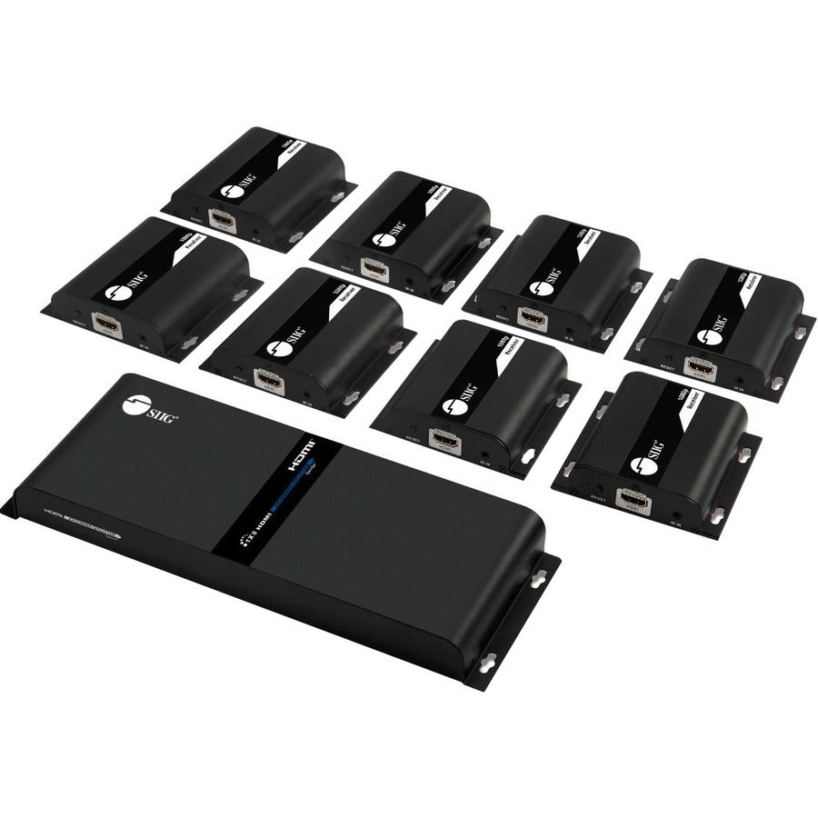 SIIG 1x8 1080p HDMI Splitter HDbitT over IP Extender Kit - 120m — CE-H26W11-S1