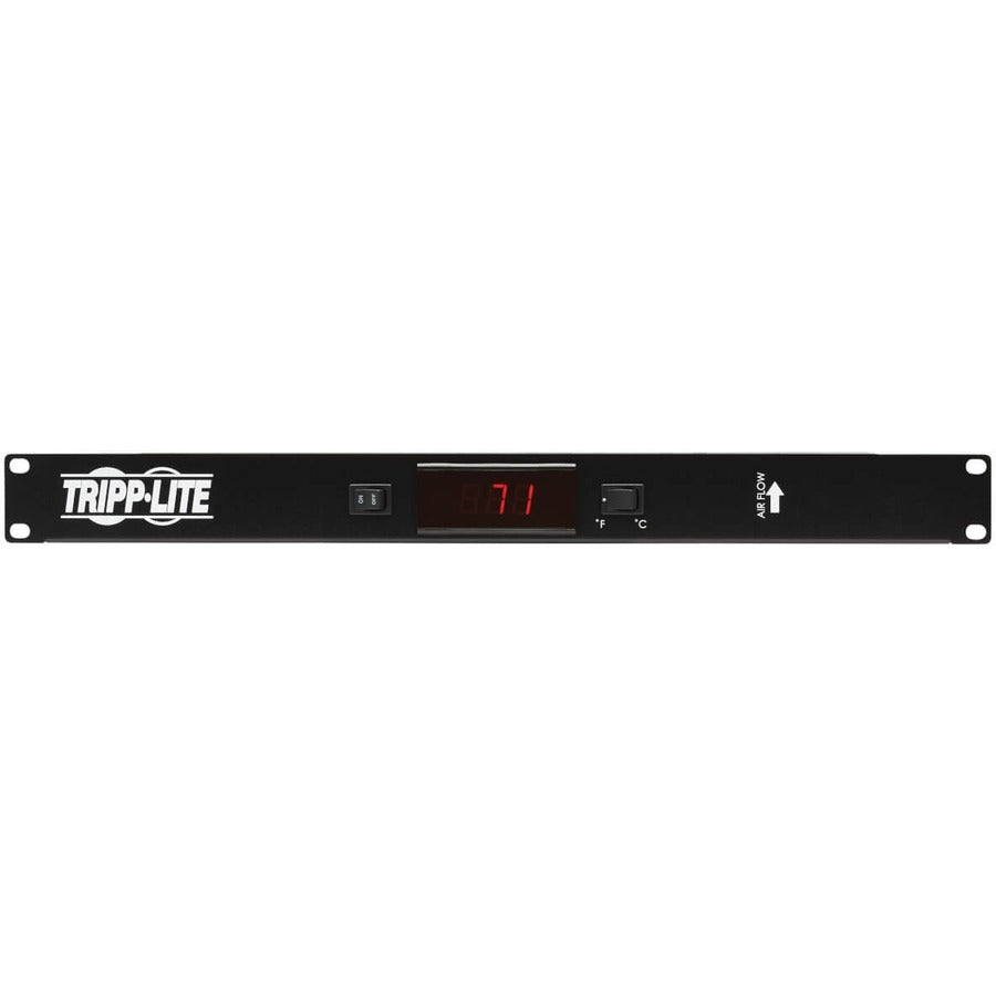 Eaton Tripp Lite Series 1U Blanking Panel with Temperature Sensor and High-Performance Fans — SRFAN1UTEMP