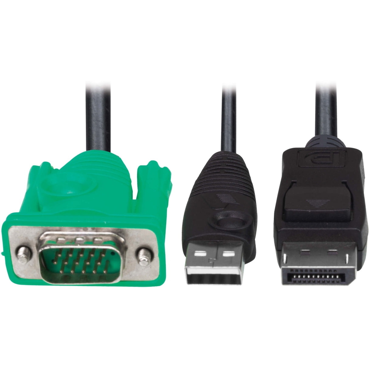 Eaton Tripp Lite Series VGA to DisplayPort and USB-A Adapter Cable Kit for B020-U and B022-U KVM, 6 ft. (1.8 m) — P778-006-DP
