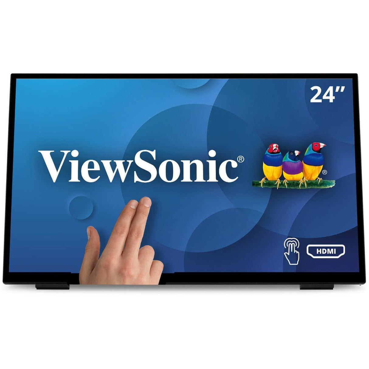 ViewSonic TD2465 24 Inch 1080p Touch Screen Monitor with Advanced Ergonomics, HDMI and USB Inputs — TD2465