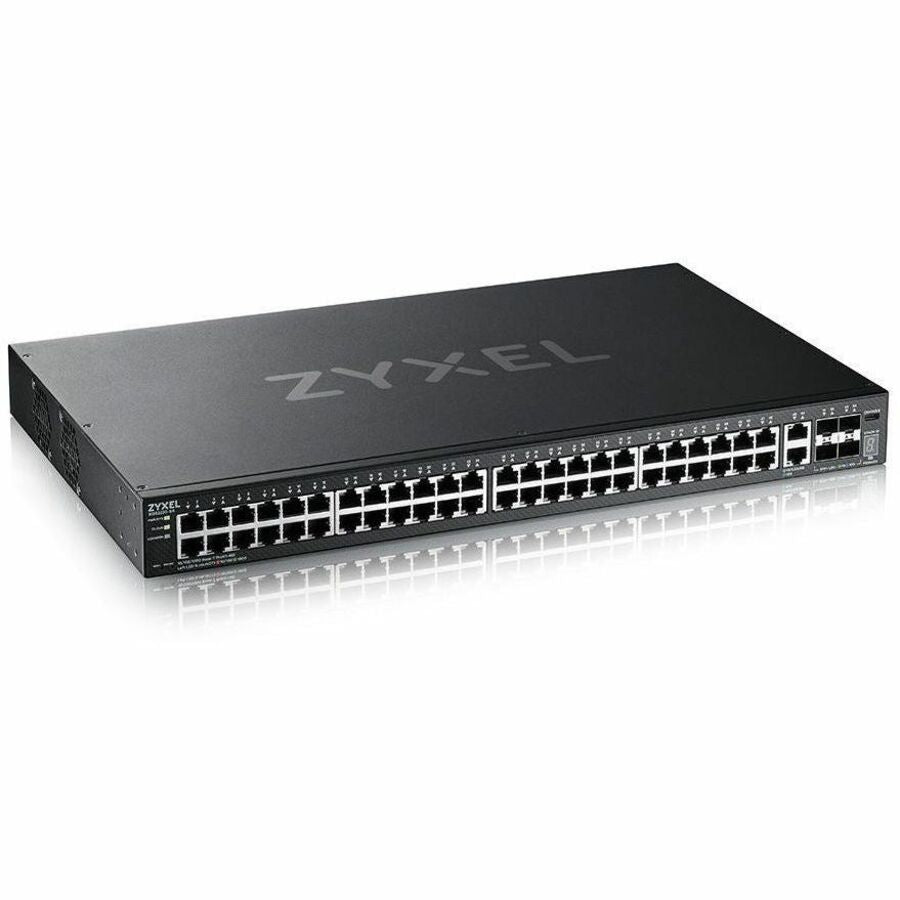 ZYXEL XGS2220-54 48-Port Gigabit L3 Managed and Nebula Pro Cloud Managed Switch with 4 SFP+ 10G Uplinks and 2 10G Ethernet Ports — XGS2220-54