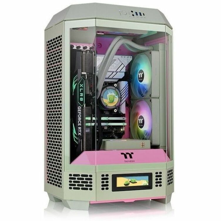 Thermaltake The Tower 300 Matcha Plum Micro Tower Chassis — CA-1Y4-00SJWN-00