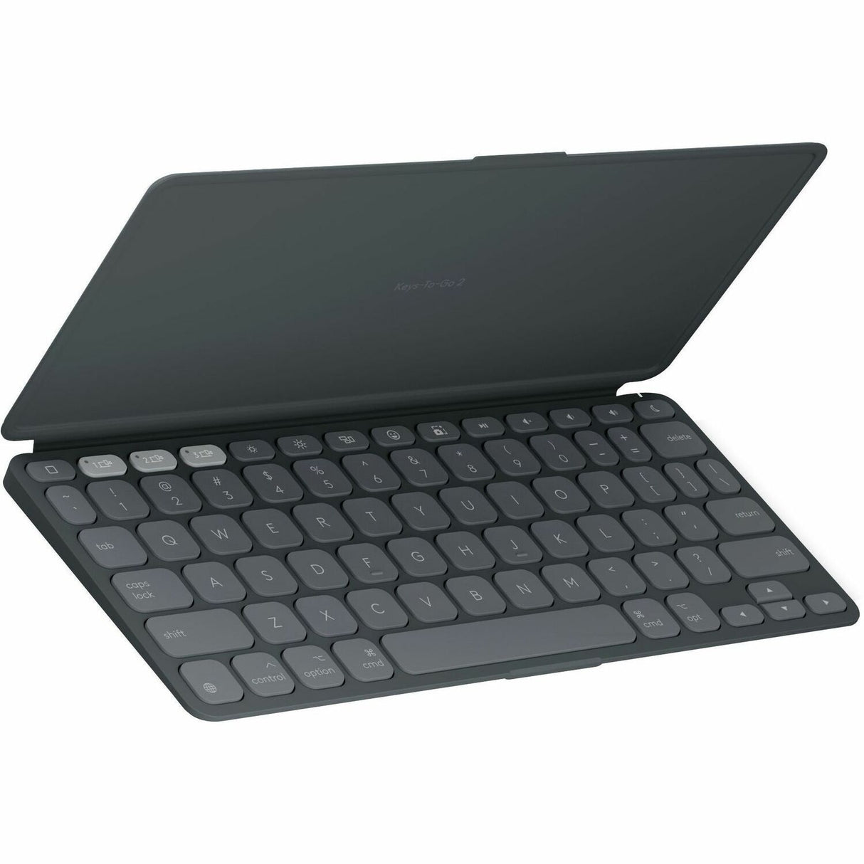 Logitech Keys-To-Go 2 Portable Wireless iPad Keyboard With Built-in Cover, Slim and Compact Wireless Keyboard for iPad, iPhone, Mac, and Apple TV, Easily Switch Between Devices (Graphite) — 920-012866