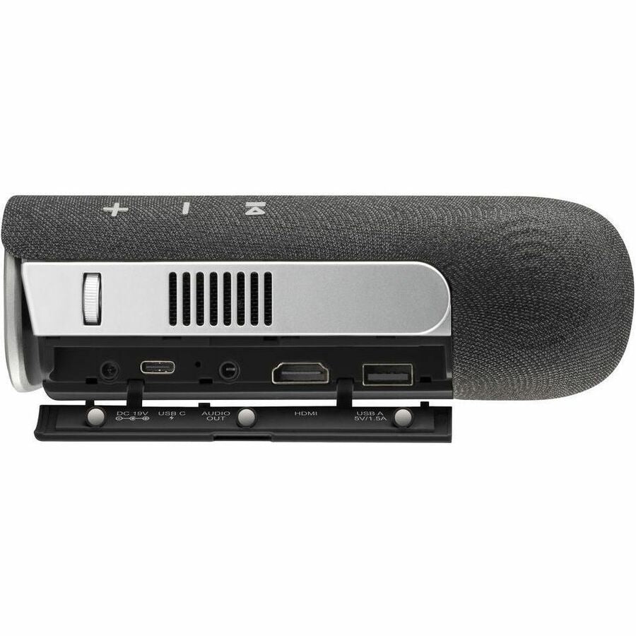 ViewSonic M1X Portable LED Projector with Smart Stand, Harman Kardon Speakers, Built-In Battery, H/V Keystone, 4 Corner Adjustment, Bluetooth, Wi-Fi, USB-C, Powered USB A — M1X