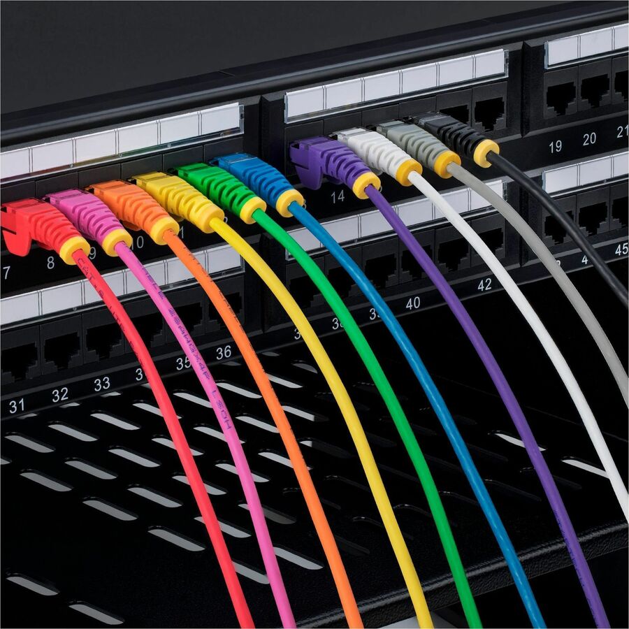 StarTech.com 50ft Purple Slim CAT6 Ethernet Cable, Slim Snagless RJ45, UTP, LSZH, 28AWG Bare Copper, Slim Network Patch Cord, Fluke Tested — N6PAT50PLS