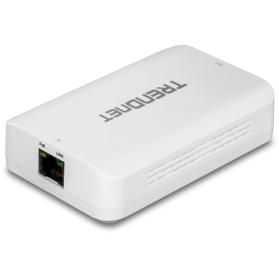 TRENDnet 2-Port Gigabit PoE++ Extender, 1 x Gigabit PoE++ In Port, 2 x Gigabit PoE Out Ports, Extends 100m (328 ft) Up to 200m (656 ft), Daisy Chain 4 Units for up to 500m (1640 ft), Black, TPE-BE200