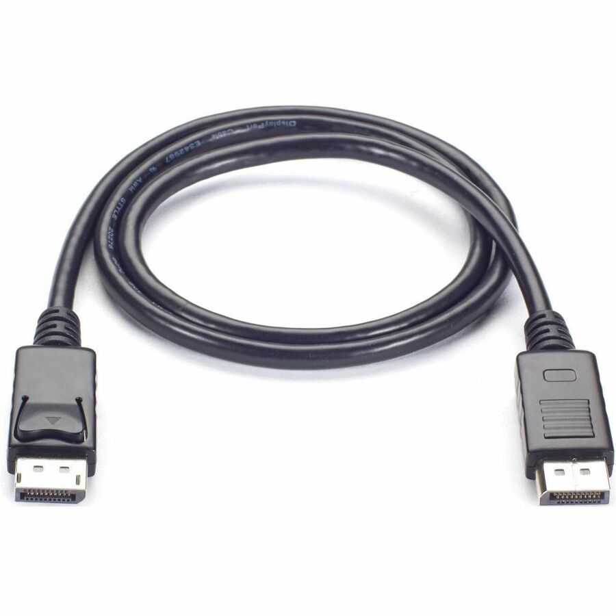 Black Box DisplayPort 1.2 Cable with Latches - Male/Male, 4K 60Hz, 3-ft. (0.9-m) — VCB-DP2-0003-MM-R2