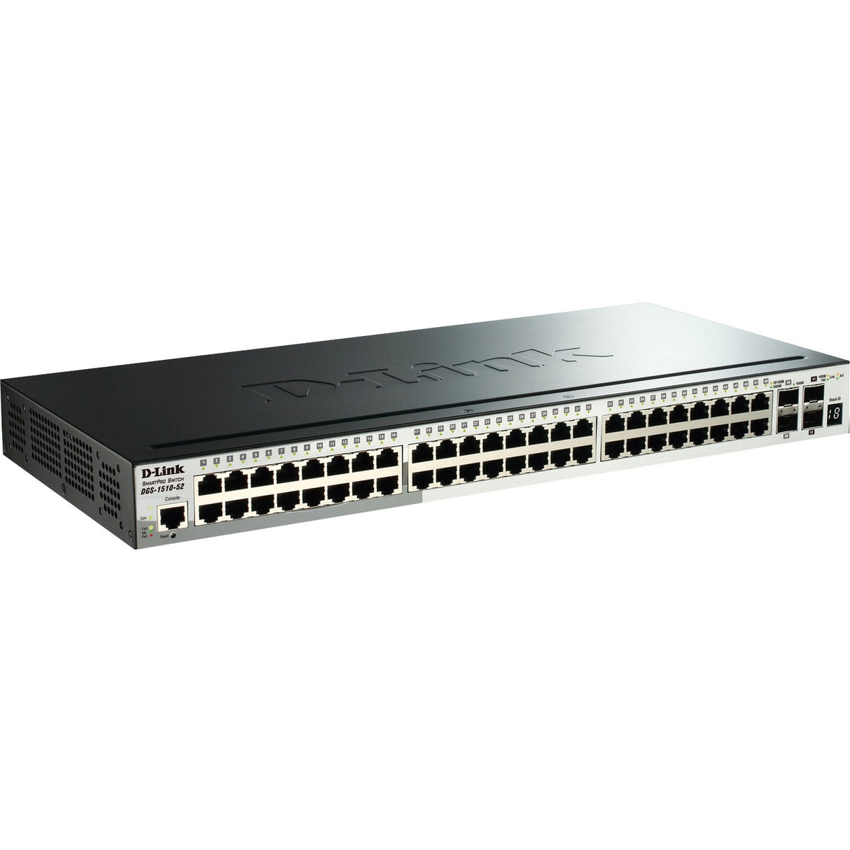 D-Link 52-Port Gigabit Stackable SmartPro Switch Including 4 10GbE SFP+ Ports — DGS-1510-52X