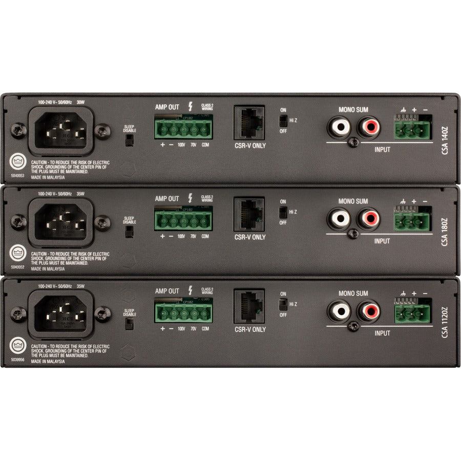 JBL Commercial CSA 180Z Amplifier - 80 W RMS - 1 Channel — NCSA180Z-U-US