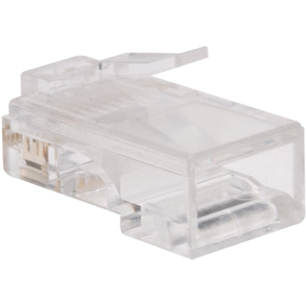 Eaton Tripp Lite Series RJ45 Plugs for Flat Solid / Stranded Conductor Cable, 100-Pack — N030-100-FL