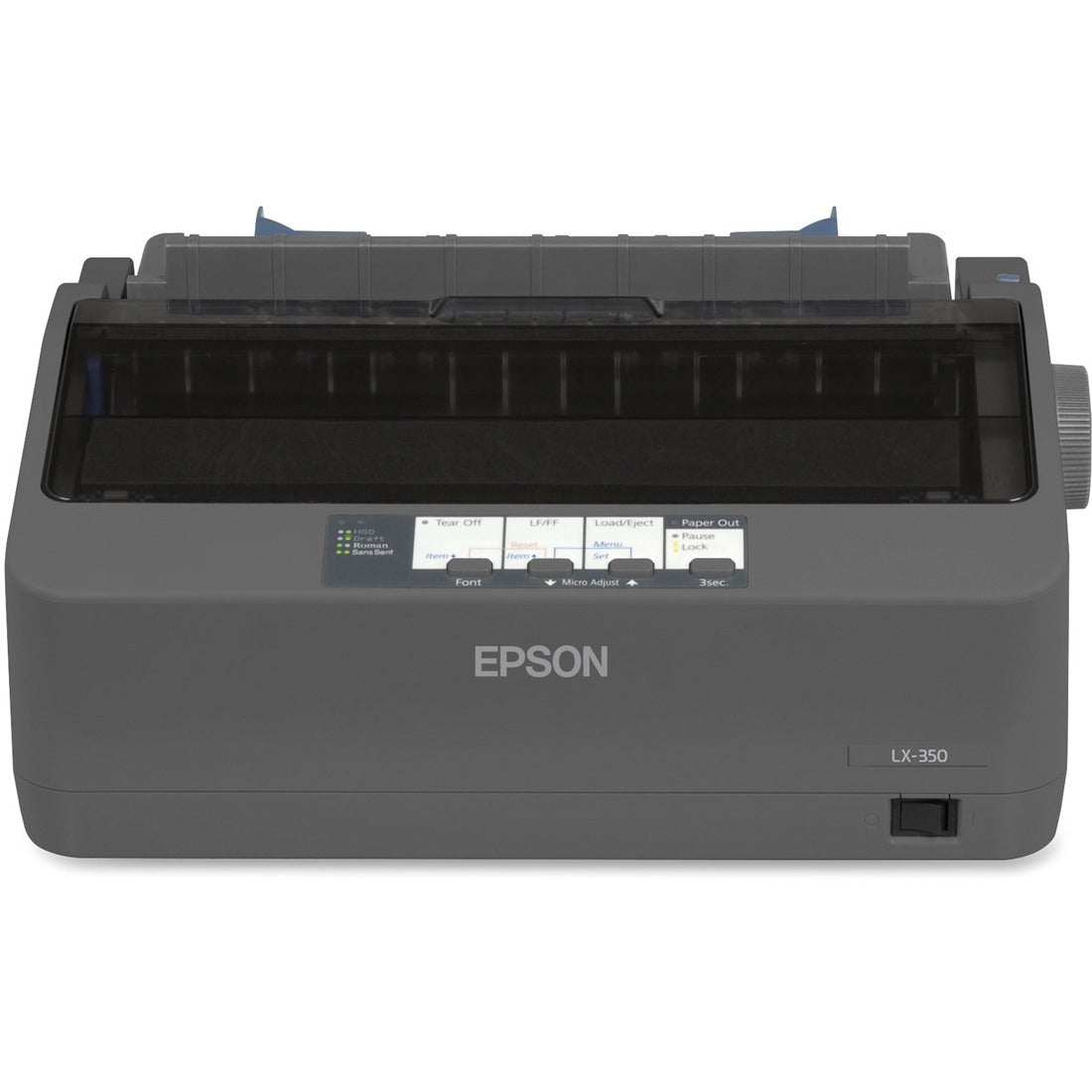 Epson LX-350 9-pin Dot Matrix Printer - Monochrome - Energy Star - Black — C11CC24001