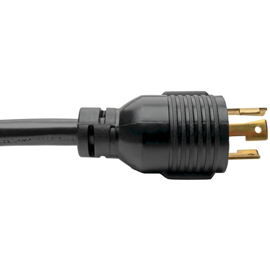 Eaton Tripp Lite Series Power Extension Cord, NEMA L6-30P to NEMA L6-30R - Heavy-Duty, 30A, 250V, 10 AWG, 8 ft. (2.43 m), Black — P041-008