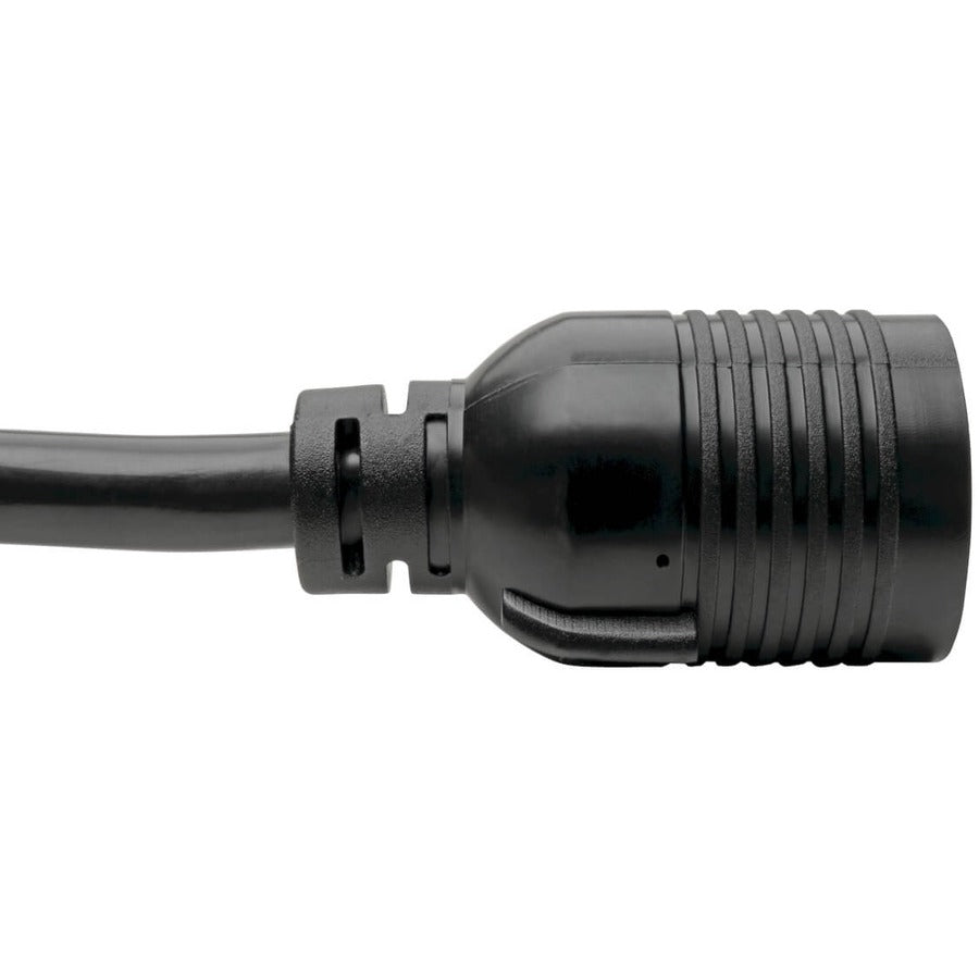 Eaton Tripp Lite Series Power Extension Cord, NEMA L6-30P to NEMA L6-30R - Heavy-Duty, 30A, 250V, 10 AWG, 8 ft. (2.43 m), Black — P041-008
