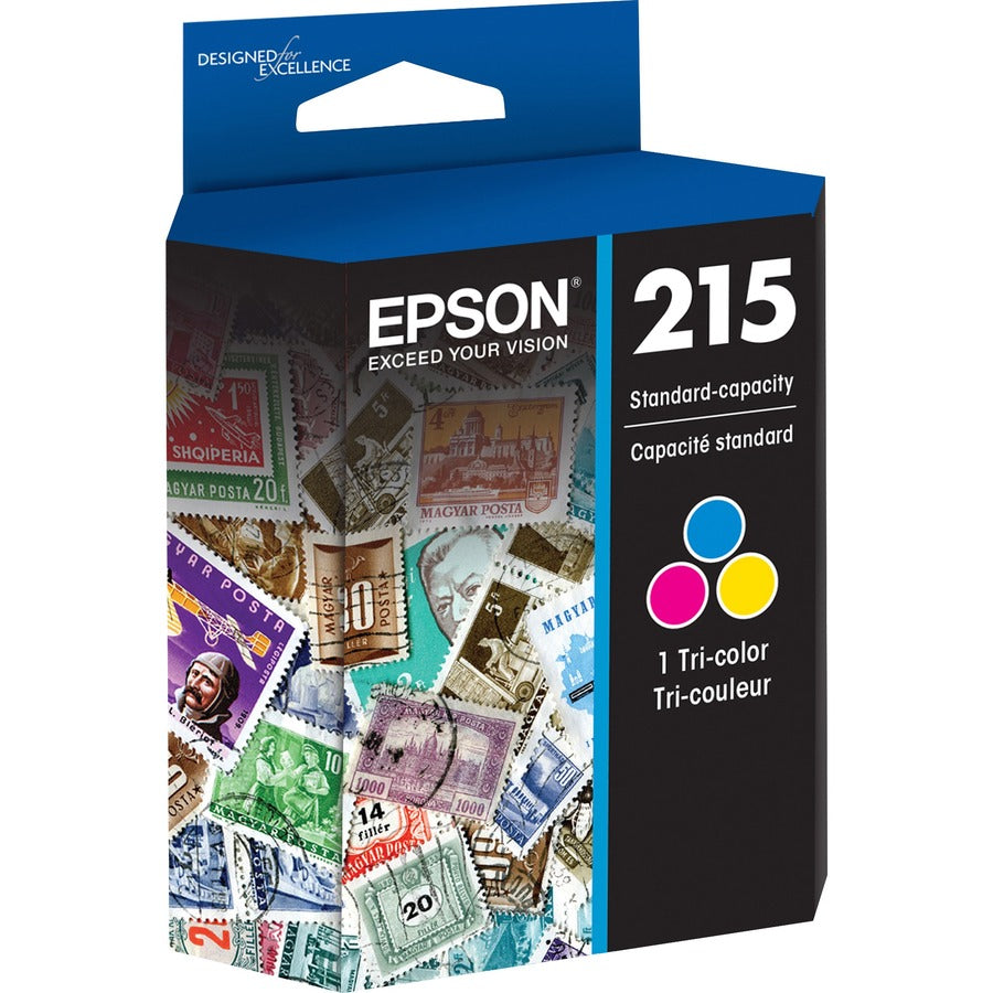 Epson 215 Original Inkjet Ink Cartridge - Tri-color - 1 Each — T215530-S