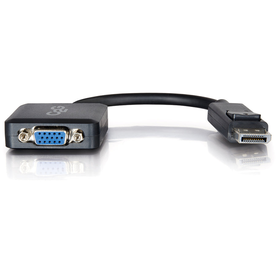 C2G 8i DisplayPort to VGA Active Adapter Converter - DisplayPort Male to VGA Female, 1920 x 1200, Black — 54323