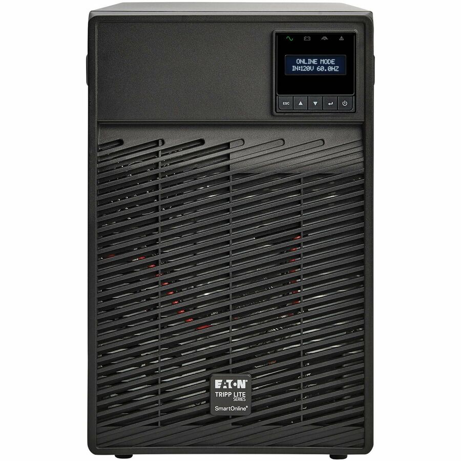 Eaton Tripp Lite Series SmartOnline 1500VA 1350W 120V Double-Conversion UPS - 6 Outlets, Extended Run, Network Card Option, LCD, USB, DB9, Tower — SU1500XLCD