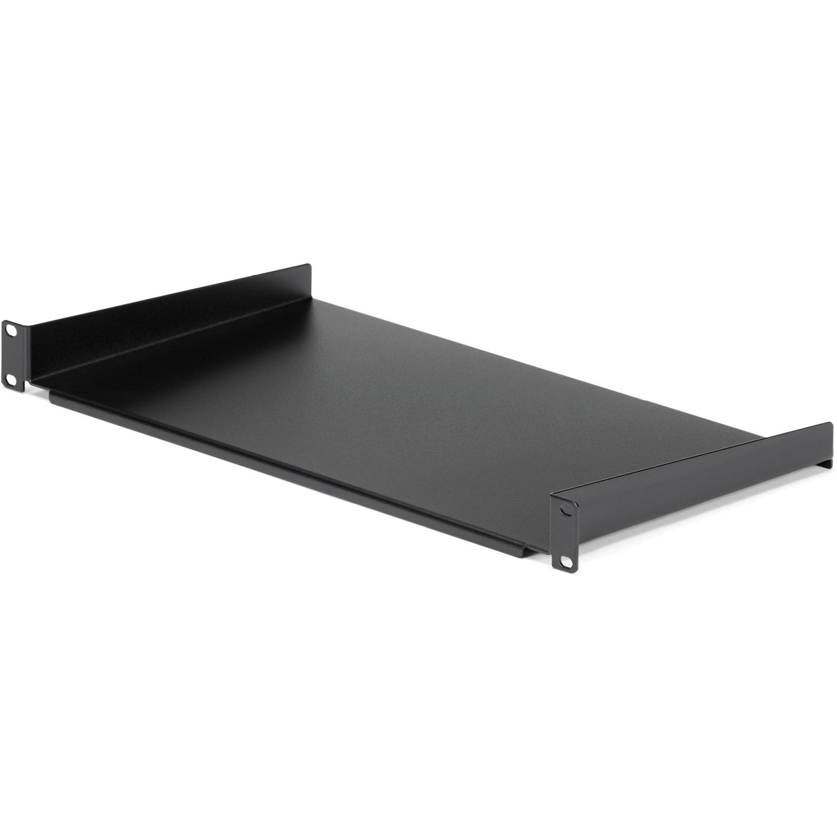 StarTech.com 1U Server Rack Cabinet Shelf - Fixed 10" Deep Cantilever Rackmount Tray for 19" Data/AV/Network Enclosure w/cage nuts, screws — CABSHELF1U10