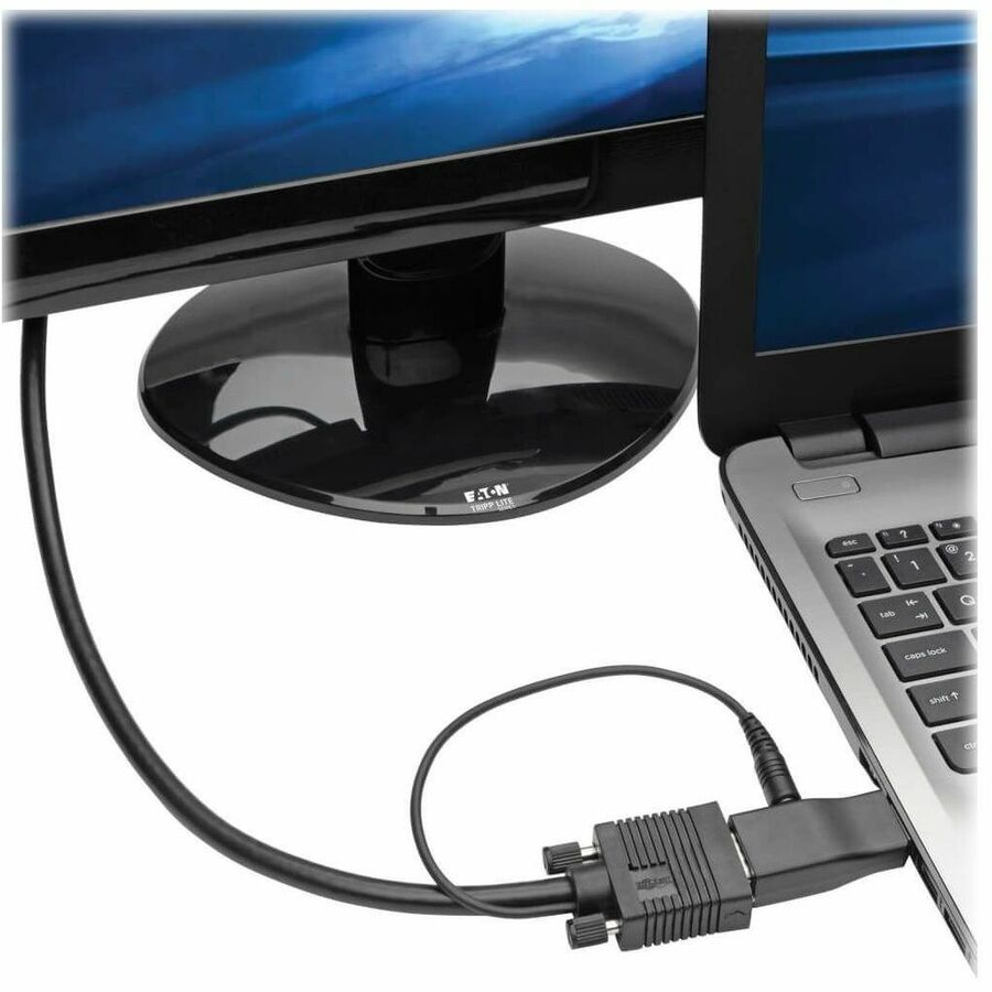Eaton Tripp Lite Series Compact HDMI to VGA Adapter Video Converter with Audio (M/F), TAA — P131-000-A